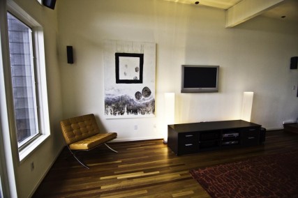 King Carl Black and White Oil painting by Sam Roloff Hung in Portland Home 2011