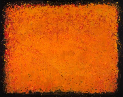 sgr3184 Orange Oil Painting Abstract "Pursuit of Persimmon" canvas, 2012, new hot color, orange