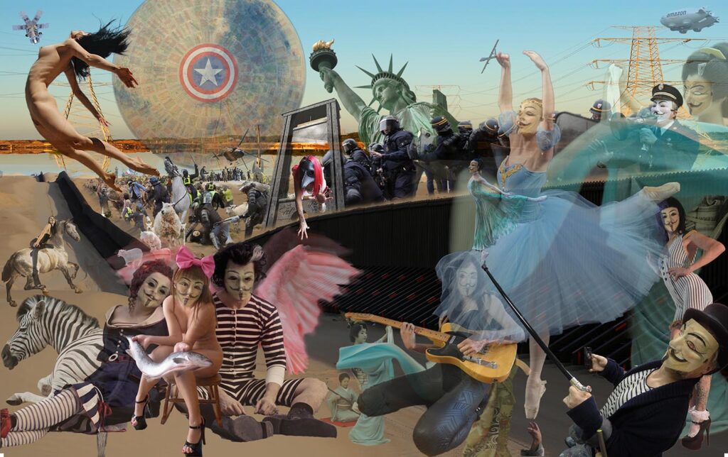 Trump's Border Fence | Digital Media | 30x48in | Sam Roloff | 2019