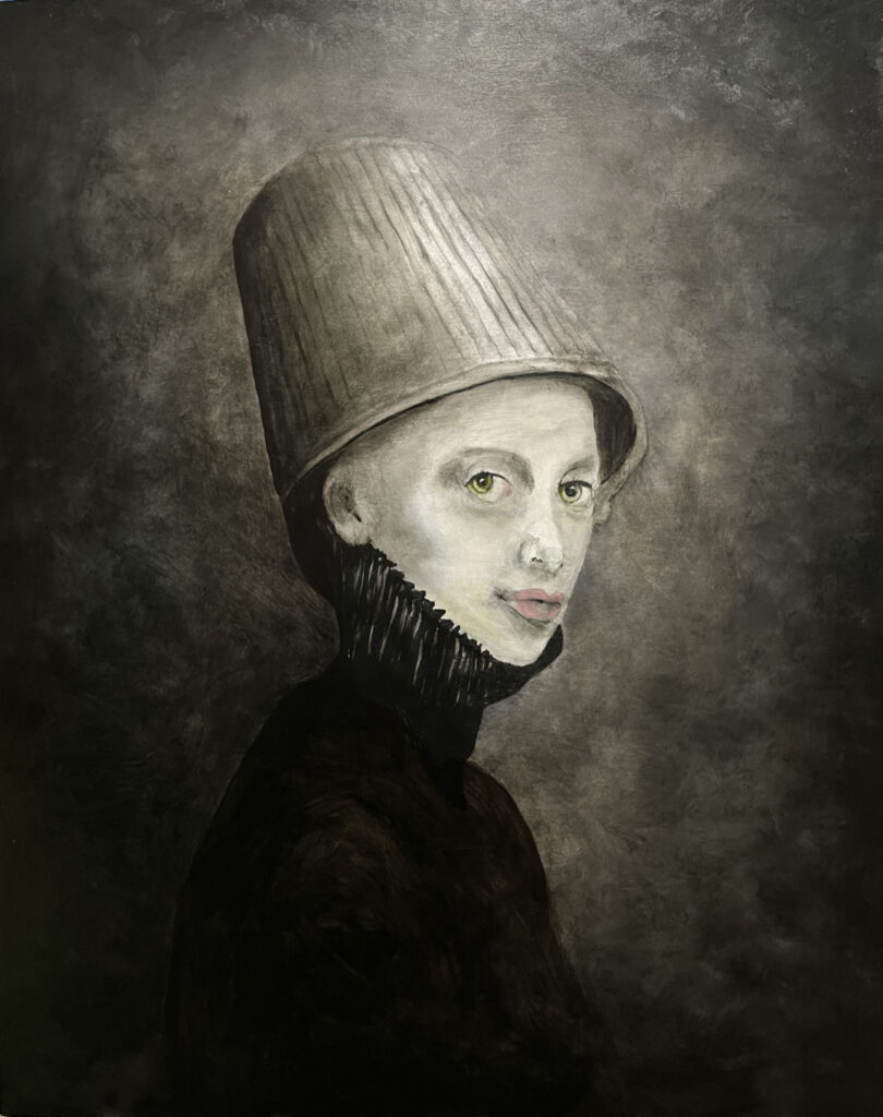 "Duchess of Debris" | 24x30 in | Oil on Wood | 2025 | ID#3571 | Sam Roloff | $4000 framed